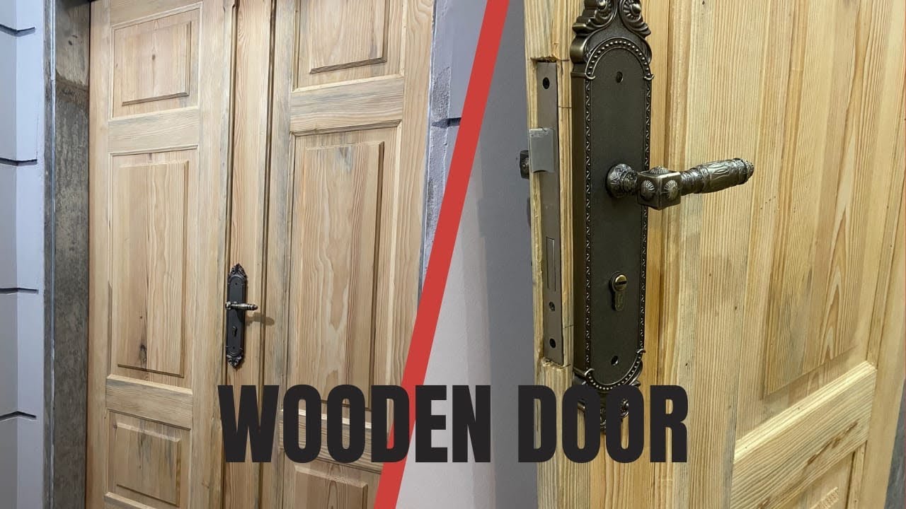 How to make a wooden door #woodworking - YouTube
