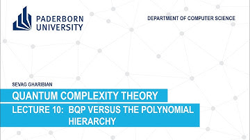 Quantum Complexity Theory: Lecture 10 - BQP versus the Polynomial Hierarchy