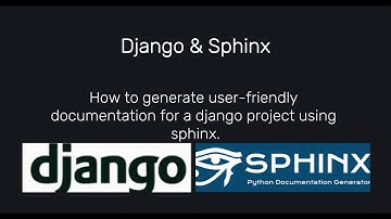 Beginners: How to Generate Django Documentation with Sphinx: A Complete Guide