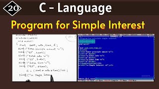 C program for calculate simple interest program for arithmetic operation