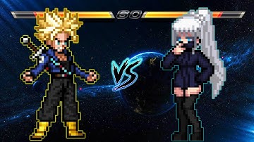 👹FUTURE TRUNKS GT V3 VS GOJO WAIFU IN JUMP FORCE MUGEN