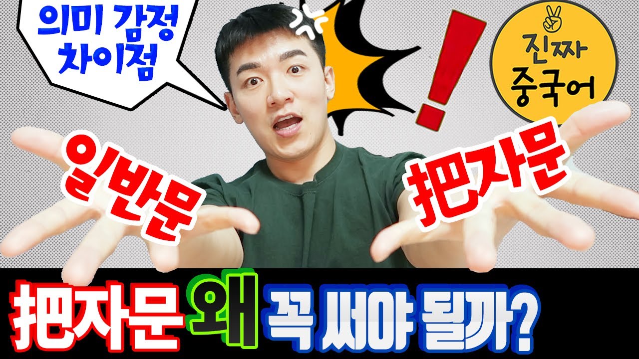 진짜중국어 | 왜 꼭 把자문일까? (把자문 처치문에대한 근본적인 얘기)