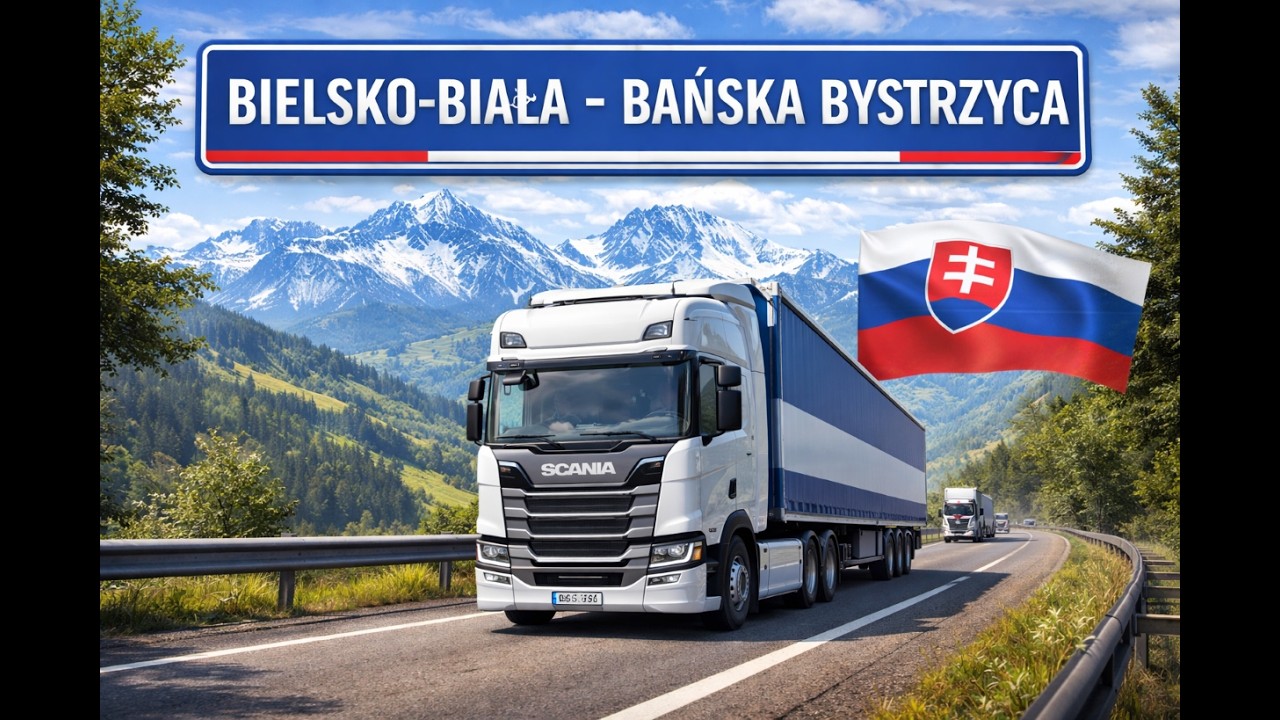 Euro Truck Simulator 2 | Bielsko Biała - Bańska Bystrzycka || Puste Palety||