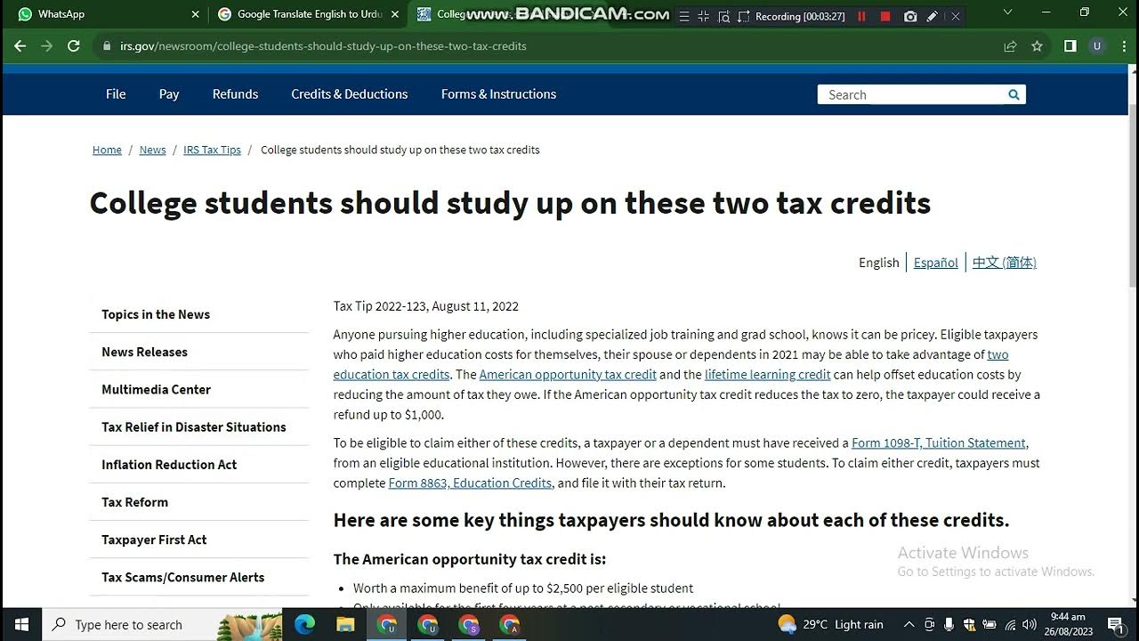 tax-credit-for-college-students-youtube