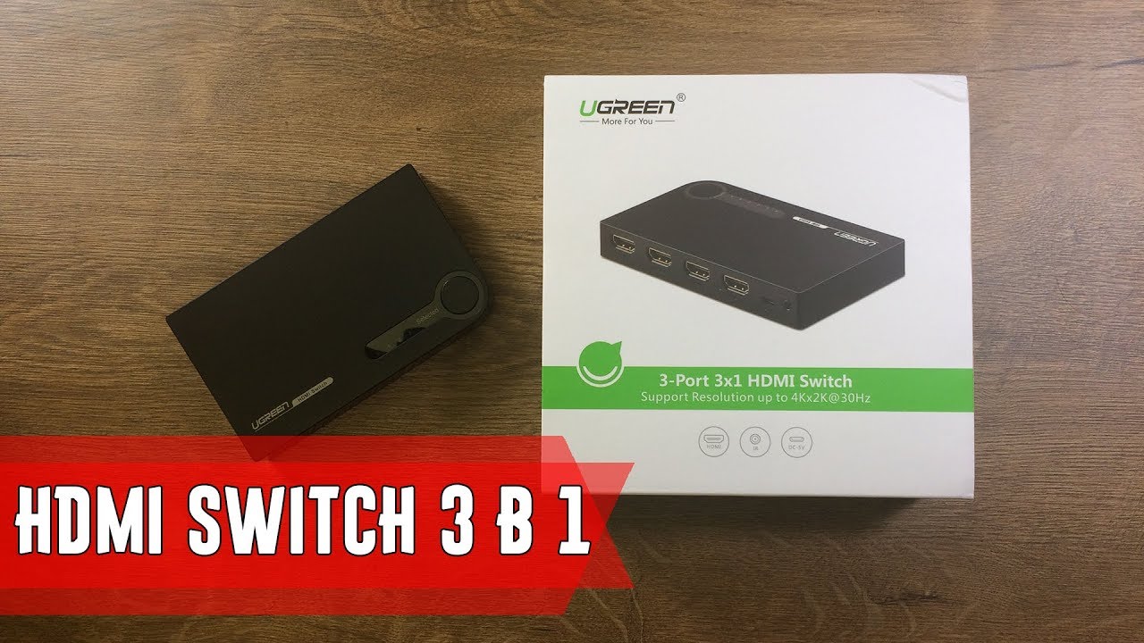 Один монитор на два компьютера или устройства? Поможет Ugreen HDMI свитч 3 в 1