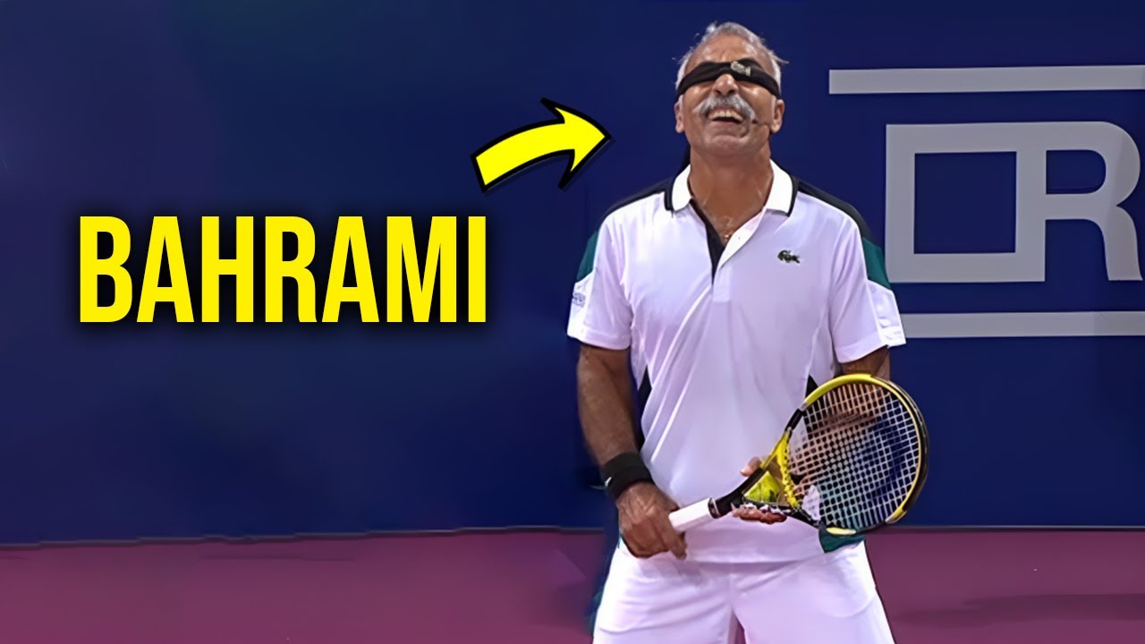 Mansour Bahrami Gets on the Mic | Comical Tennis Match