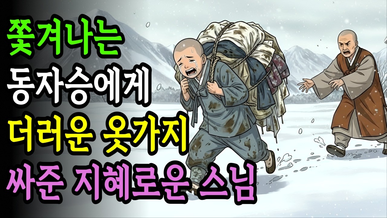 절에서 쫓겨나는 동자승에게 더러운 옷가지 싸준 지혜로운 스님, 며칠 후 밝혀진 진실은? | 오디오북 | 야담 | 민담 | 옛날이야기 | 전설 | 설화