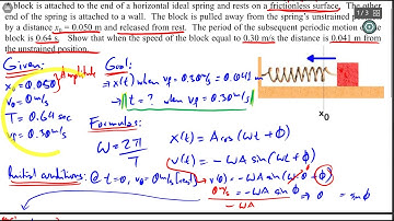 Simple Harmonic Motion Example Problem