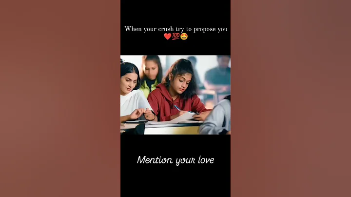 When your cursh try to propose you #reel #youtubeshorts #viralreels