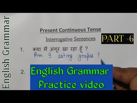 Present continuous tense | Interrogative /Rules and examples in hindi ...
