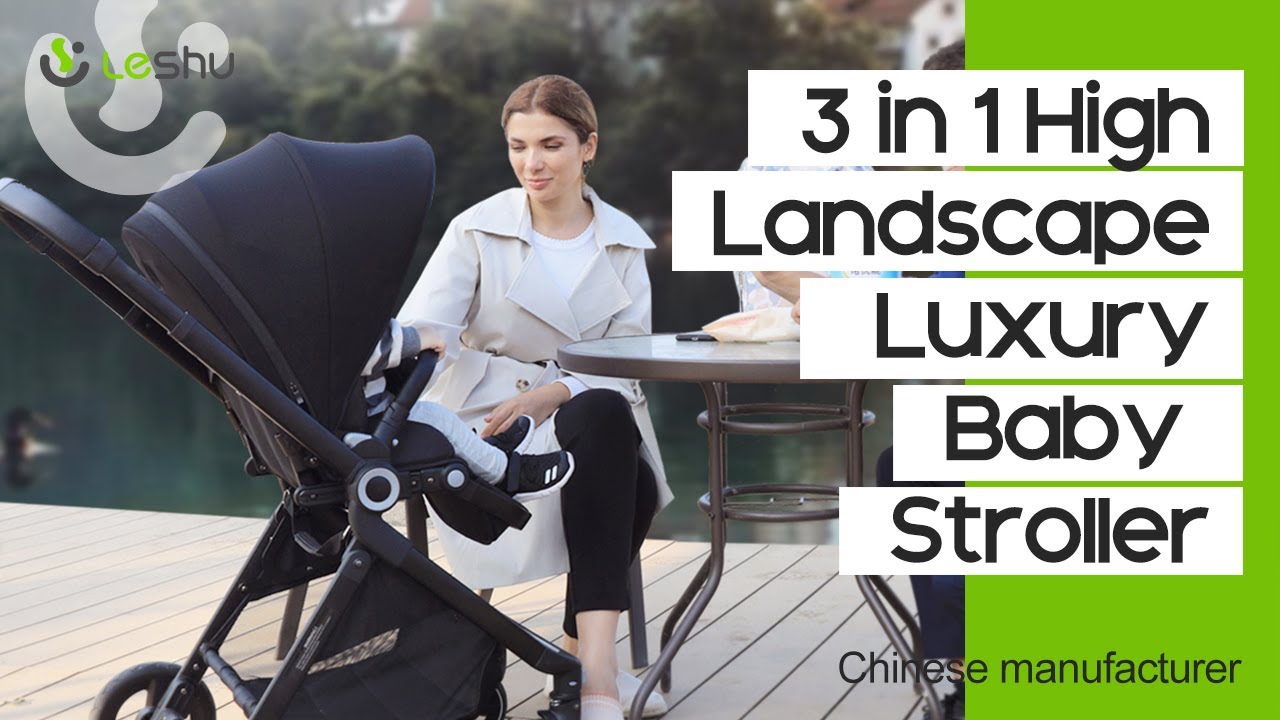 3 in 1 High Landscape Luxury Baby Stroller