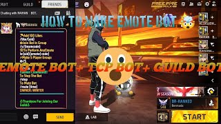 HOW TO MAKE EMOTE BOT ✅🤯😱 #freefire #garenafreefire  screenshot 1
