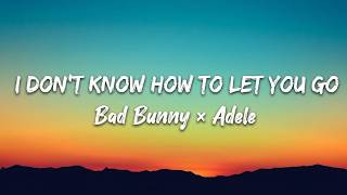 Bad Bunny × Adele-I DON'T KNOW HOW TO LET YOU GO(Lyric Video)
