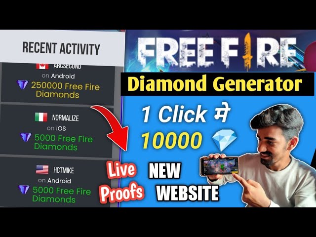 🔥How to get unlimited diamonds in Free Fire.💯New generator for free fire  diamonds