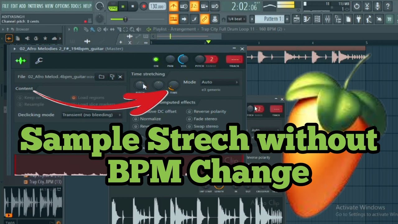How To Make Sample Strech Without BPM Change #flstudio #flstudiohubtips ...