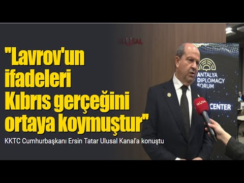 ''Lavrov'un ifadeleri Kıbrıs gerçeğini ortaya koymuştur'' | Ersin Tatar Ulusal Kanal'a konuştu