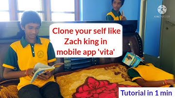 How to clone yourself in a video like zach king -vita by vishnu mamidi