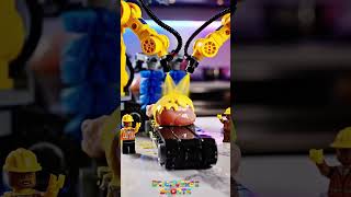LEGO Fried Chicken : Crispy Chaos 🍗🧱#LEGOChicken #LEGOFactory  #LEGOAnimation #chicken #lego