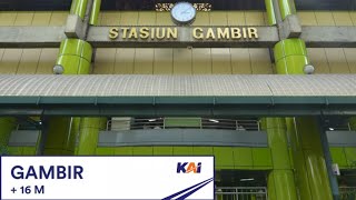 BEL KEDATANGAN KA JARAK JAUH DI STASIUN GAMBIR || LAGU 'KICIR-KICIR' DAOP 1 JAKARTA