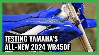 Riding the 2024 Yamaha WR450F at Australian launch
