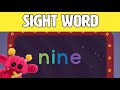 Nine lets learn the sight word nine with hubble the alien  nimalz kidz songs and fun