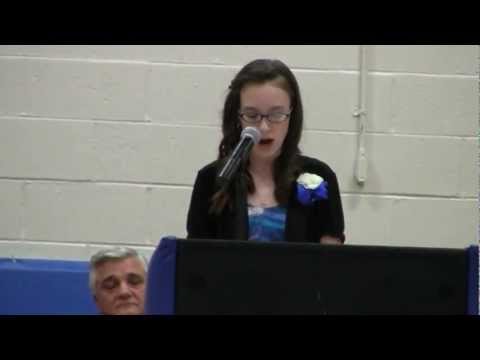 Katie's 2012 Spotswood Memorial Middle School Valedictorian Speech