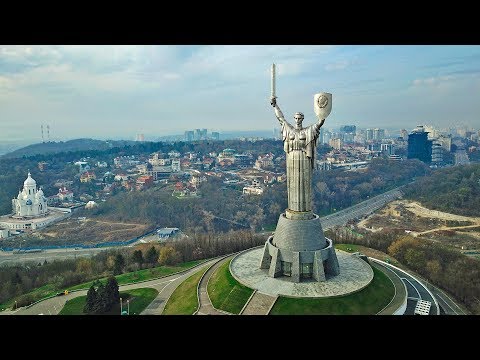 Видео: [4K] Утренний Киев с высоты птичьего полета
