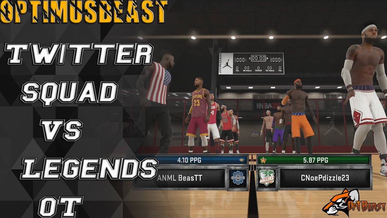 Nba 2k15 Jordan Rec Center | Twitter Squad Vs legends | Insane OT Finish