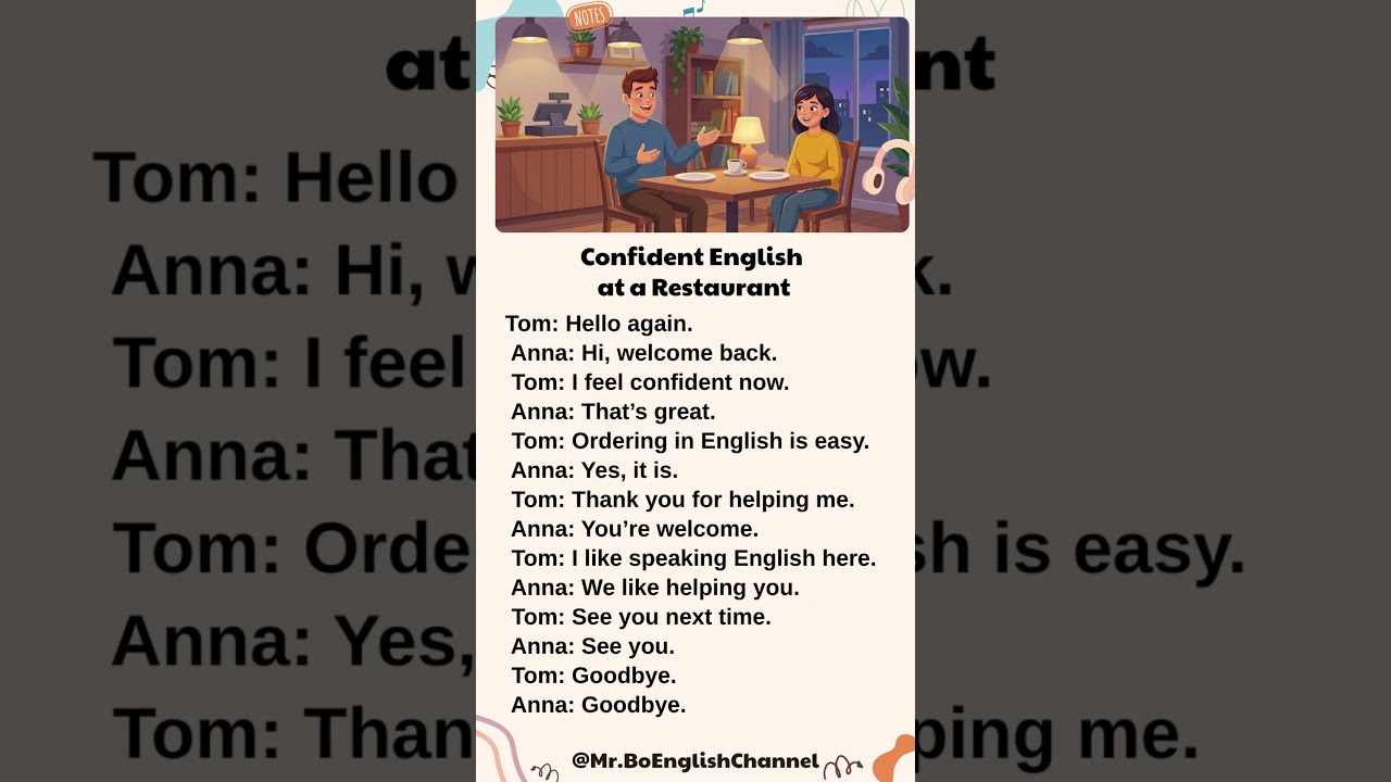Confident English at a Restaurant  
