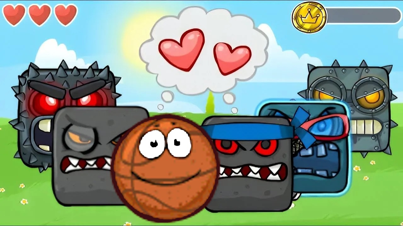 Red Ball 4 - Basketball - Random All Bosses - Boss Fight - Gameplay Volume 1,2,3,4,5 - Red Ball 4