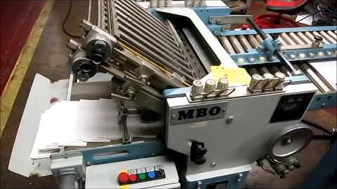 MBO T46 18 Pile Feed Paper Folder w 8 Page Return