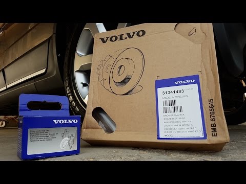 Volvo rear brakes replacement with electronic parking brake. (EPB)