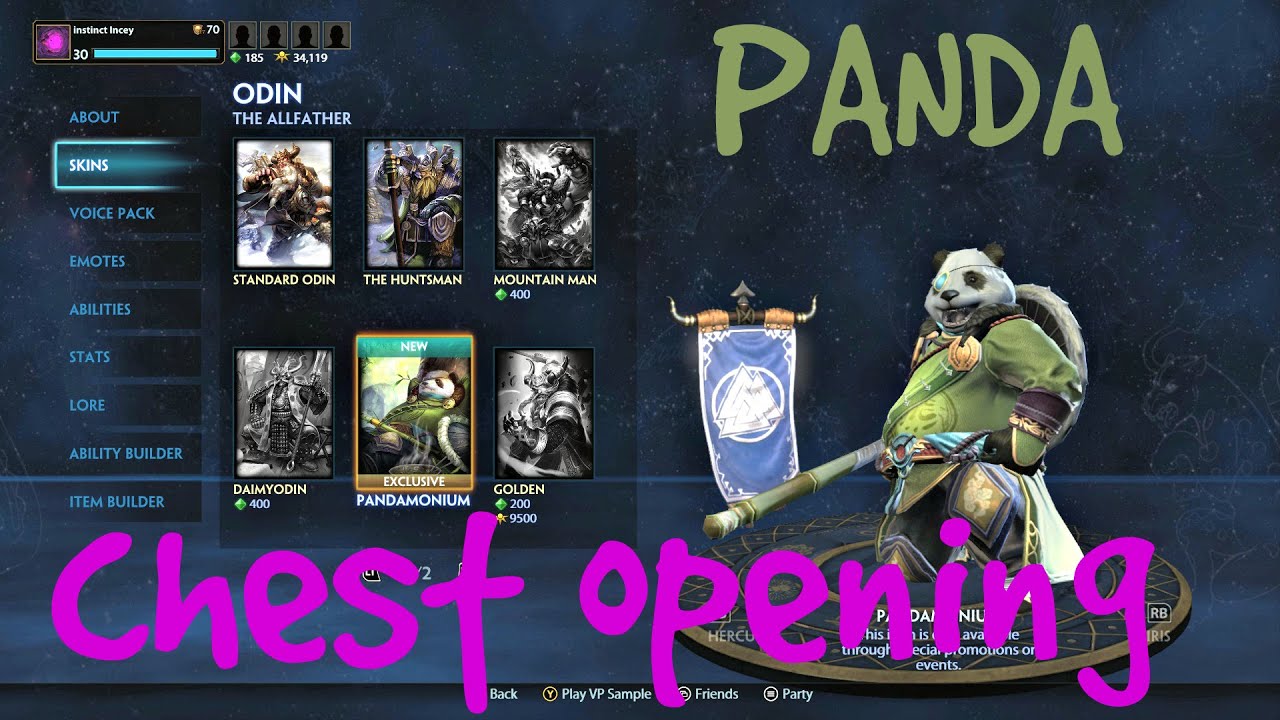 PANDAMONIUM TREASURE CHEST OPENING! SMITE XBOX ONE YouTube