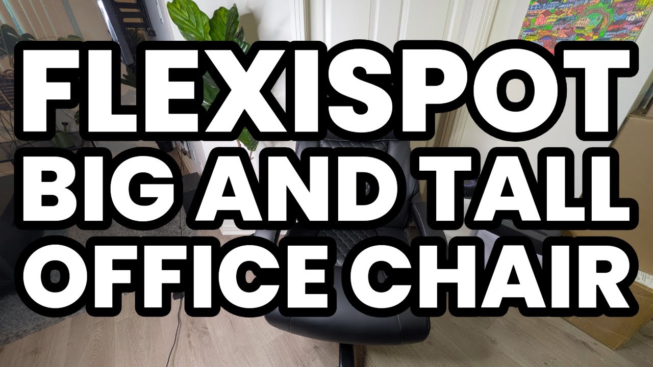 FLEXISPOT Big & Tall Office Chair – 500LBS Heavy Duty Ergonomic Chair with Adjustable Lumbar Support