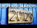 DIY HOUSE NUMBER MAKEOVER : ON SOLID WALNUT