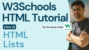 HTML Tutorial - HTML Lists - W3Schools - In Hindi & English