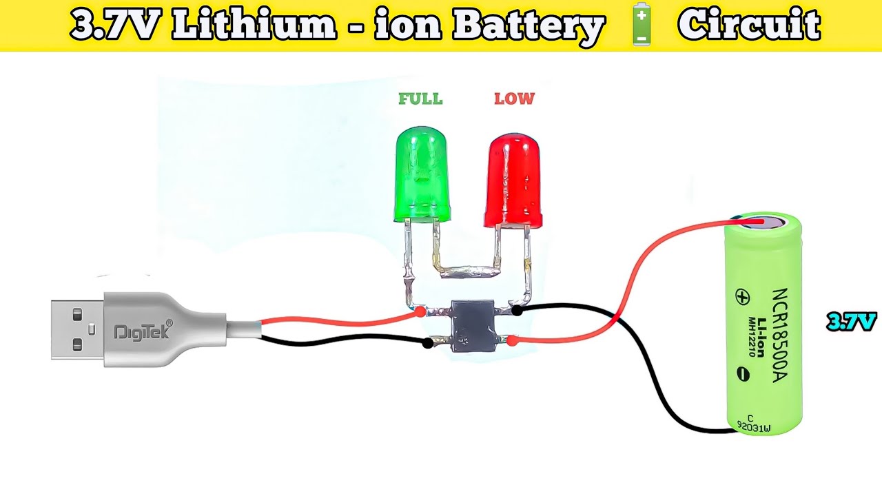 3.7 Volt Lithium - ion Battery Charger Circuit Kaise Banaye || Use Mb10f Rectifier 