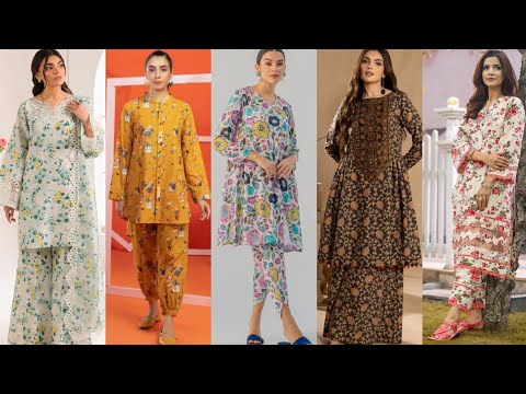 Printed Suit New Lace Design || Trendy Laces On Printed Lawn Dress || Summer Eid Collection