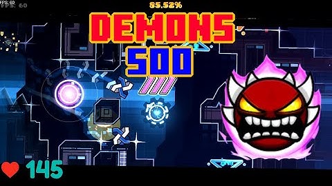 500 DEMONS + NEW Hardest!!! | "Without U" (Extreme Demon) by NoobyPro27 & more | Geometry Dash 2.2