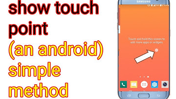 How to show touch point || an android phone