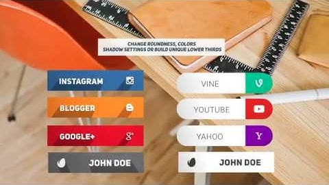 Modern Social Media Lower Thirds | Free Download After Effects Templates 2019 | Video Tutorial
