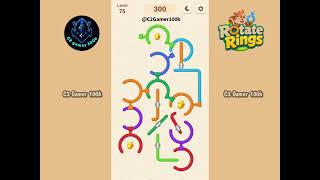 Rotate Rings level 75 walkthrough Gameplay easy Solution 