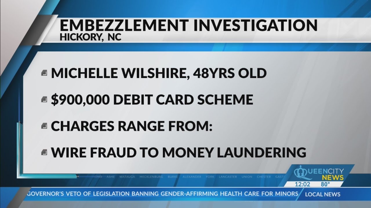 Hickory woman charged in $900K+ embezzlement scheme - YouTube