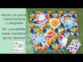 Manta de picnic impermeable y plegable con manteles individuales a juego | ELEOJOTA00 | DIY COSTURA
