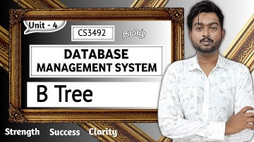 B Tree in Tamil | Database Management System in Tamil | CS3492 in Tamil