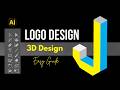Image To Vector | How to Make 3D logo design in illustrator #art #vector #graphicdesign #trending