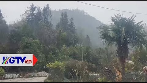 Xuất hiện tuyết rơi tại các khu vực cao của huyện Mèo Vạc - Ngày 26/01/2025