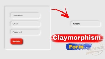 Claymorphism Login Form Design using Html & CSS | watch code online | Pure CSS tutorials