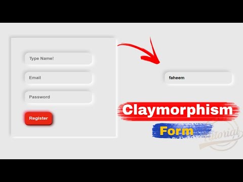 Claymorphism Login Form Design using Html & CSS | watch code online | Pure CSS tutorials