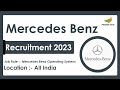 Mercedes Benz Recruitment 2023 | System Operator | Required Skills, How to Apply